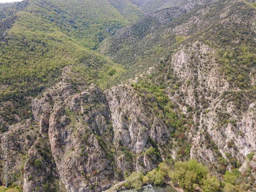 Struma River passing through the Kresna Gorge, Bulgaria Struma River passing through the Kresna Gorge, Bulgaria