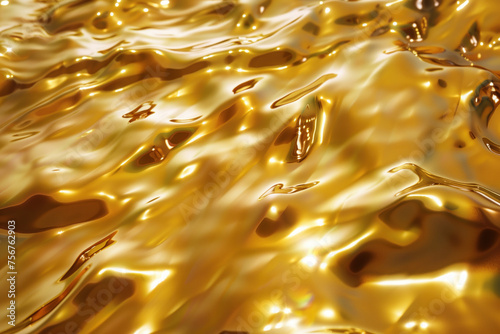 Melted gold texture