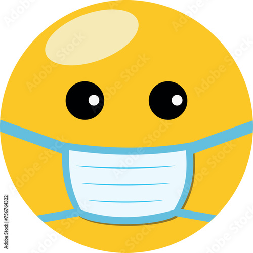 emoticons emoji with face mask sick disease illness suffer animation green screen