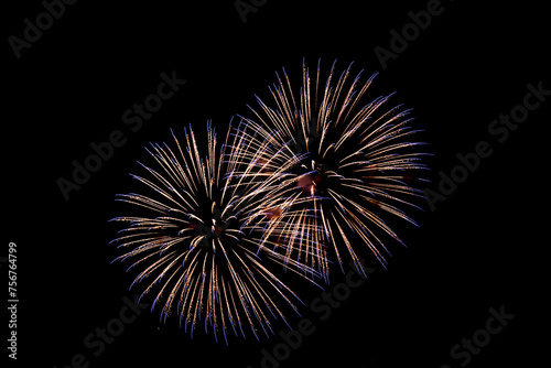 Montreal  Canada - June 29 2019  The firework show in La Ronde Montrealv