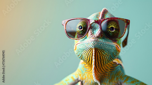 A cool relaxing chameleon © Markus