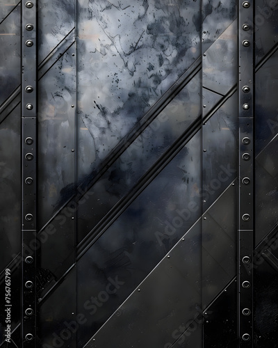 Abstract metal texture background - Carbon design banner