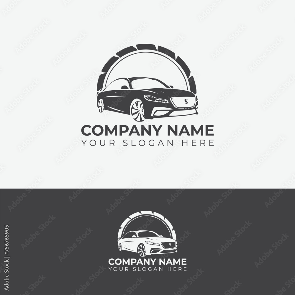 Vector car wheel for car driver logo design Vector car wheel for car driver logo design