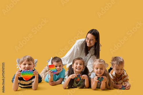 Little children with nurser...