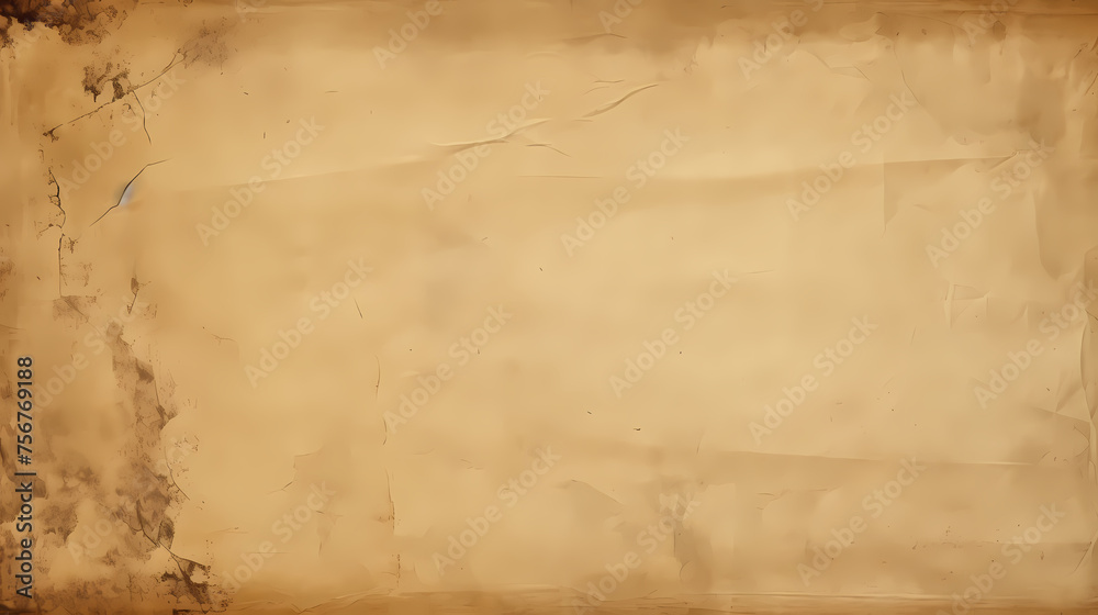 Paper texture, old vintage brown parchment background