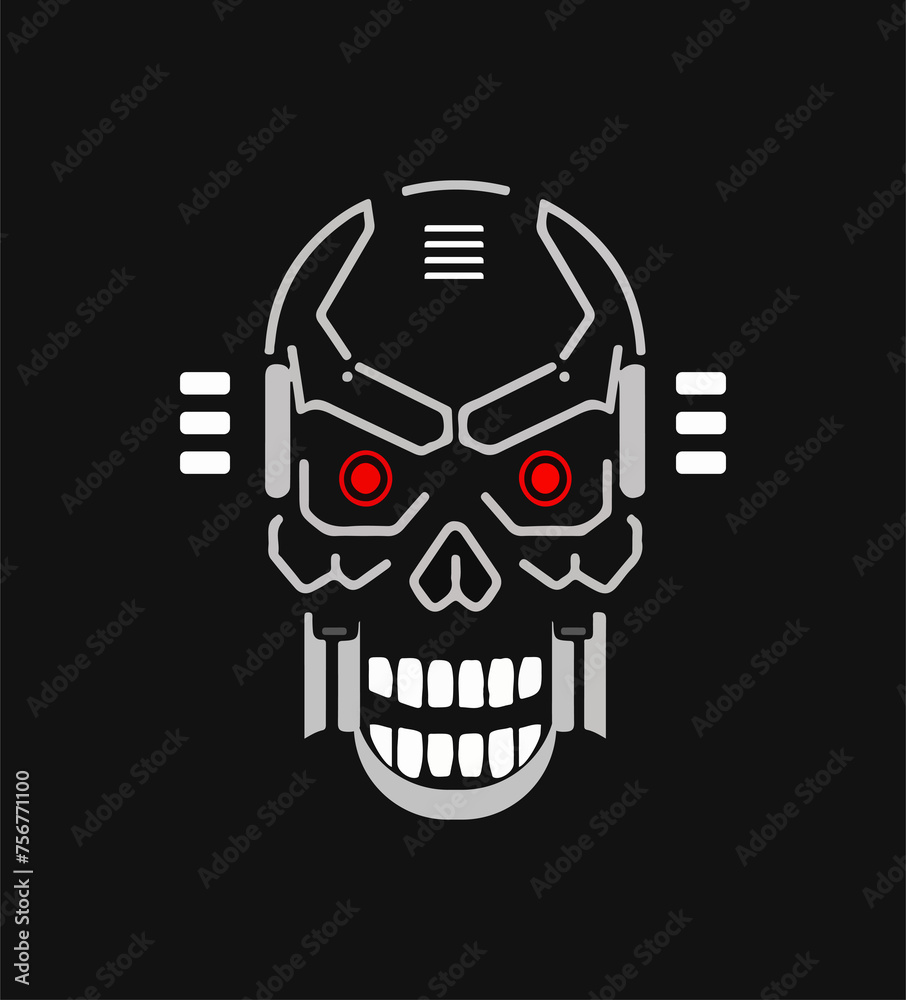 Robot skull and crossbones (logo)