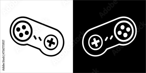 Illustration vector graphics of video game icon