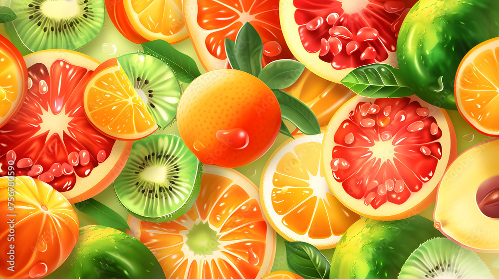 Fresh fruits background, fruity wallpaper, food and drinks Fresh fruits background, fruity wallpaper, food and drinks