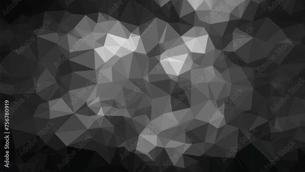 Vector Low poly abstract black and white background, trendy, geometric, business luxury polygonal wallpaper Vector Low poly abstract black and white background, trendy, geometric, business luxury polygonal wallpaper