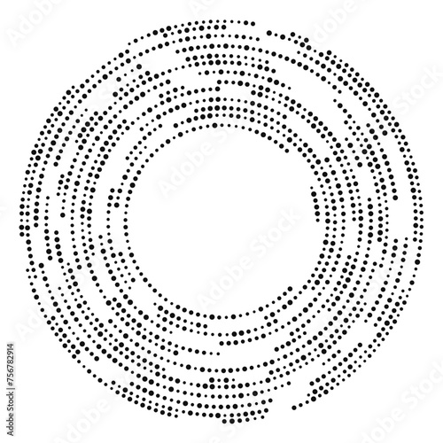 Circle halftone dotted background