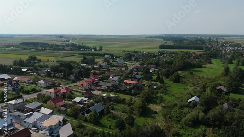 Beautiful Landscape Housing Estate Oleszyce Aerial View Poland photo