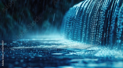 water flowing background