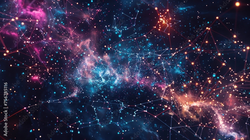 Obraz premium interconnected item background