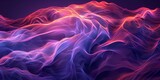 A purple and blue wave with orange and red streaks - stock background.