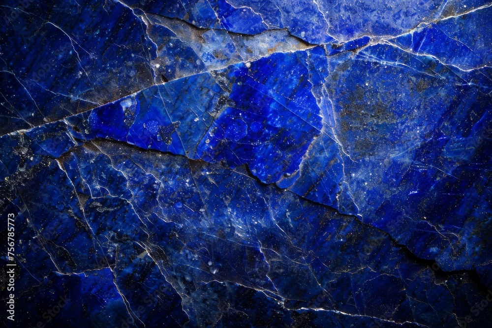 Lapis Lazuli Texture, Blue Stone Background, Lazure Gem Slice, Dark Blue Crystal Mineral Pattern