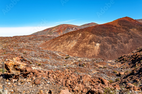 Volcanic landscape, Island Tenerife, Canary Islands, Spain, Europe. photo