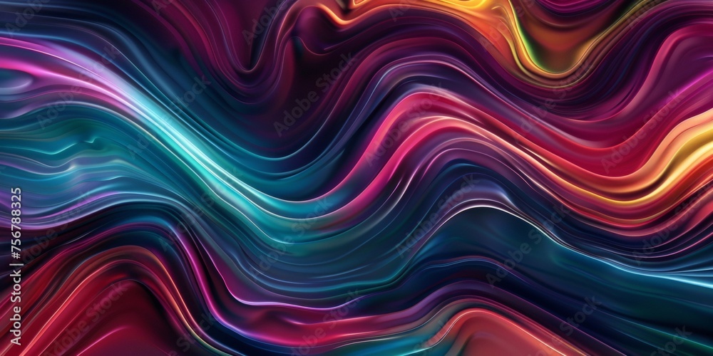 A colorful, abstract painting with a wave-like pattern - stock background. A colorful, abstract painting with a wave-like pattern - stock background.