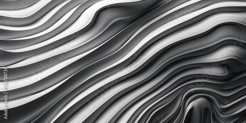 A black and white image of a wave with a white stripe - stock background.