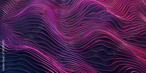 A purple and pink wave with a metallic look - stock background.