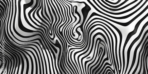 A zebra print background with a black and white striped pattern - stock background.