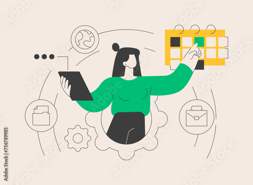 Discipline abstract concept vector illustration.