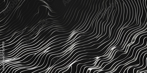 A black and white image of a wave with a lot of white lines - stock background.