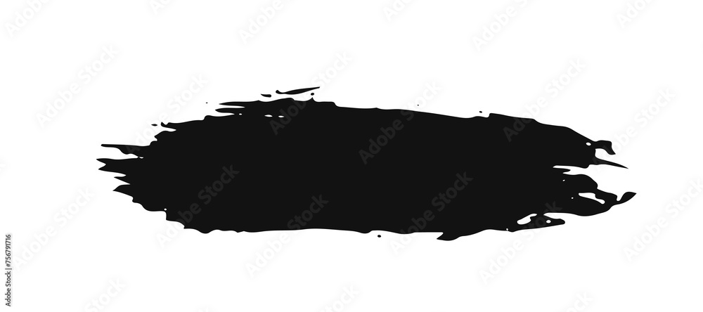 black staine brush, grunge banner, hand drawn splash. Grunge badge brush, hand drawn black black staine brush, grunge banner, hand drawn splash. Grunge badge brush, hand drawn black