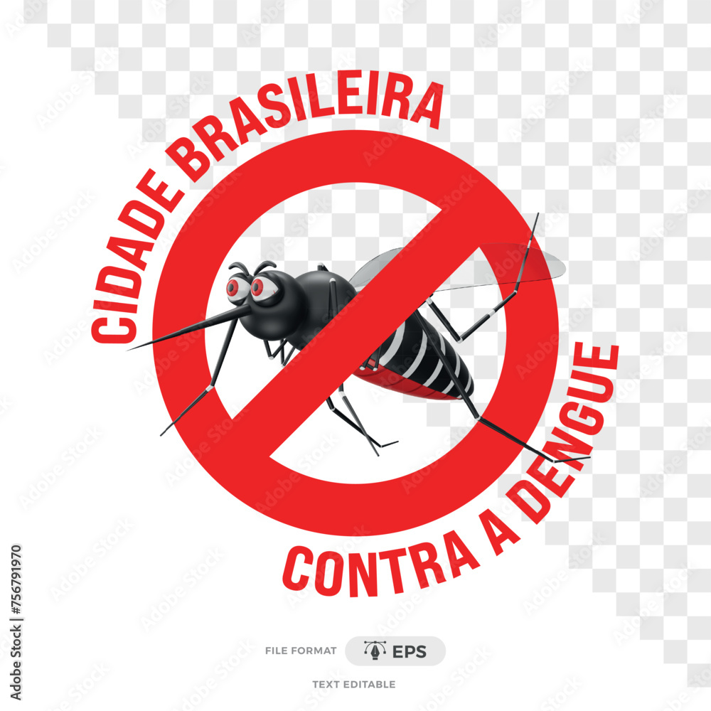 Logo campanha prefeitura contra a dengue