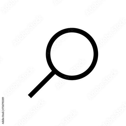Search icon vector isolated on white background. Glass vector icon. search magnifying glass icon. Find
