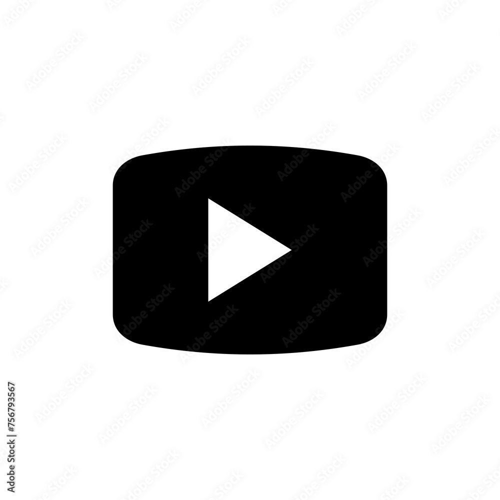 play Icon vector isolated on white background. Play button vector icon. Video icon vector play Icon vector isolated on white background. Play button vector icon. Video icon vector