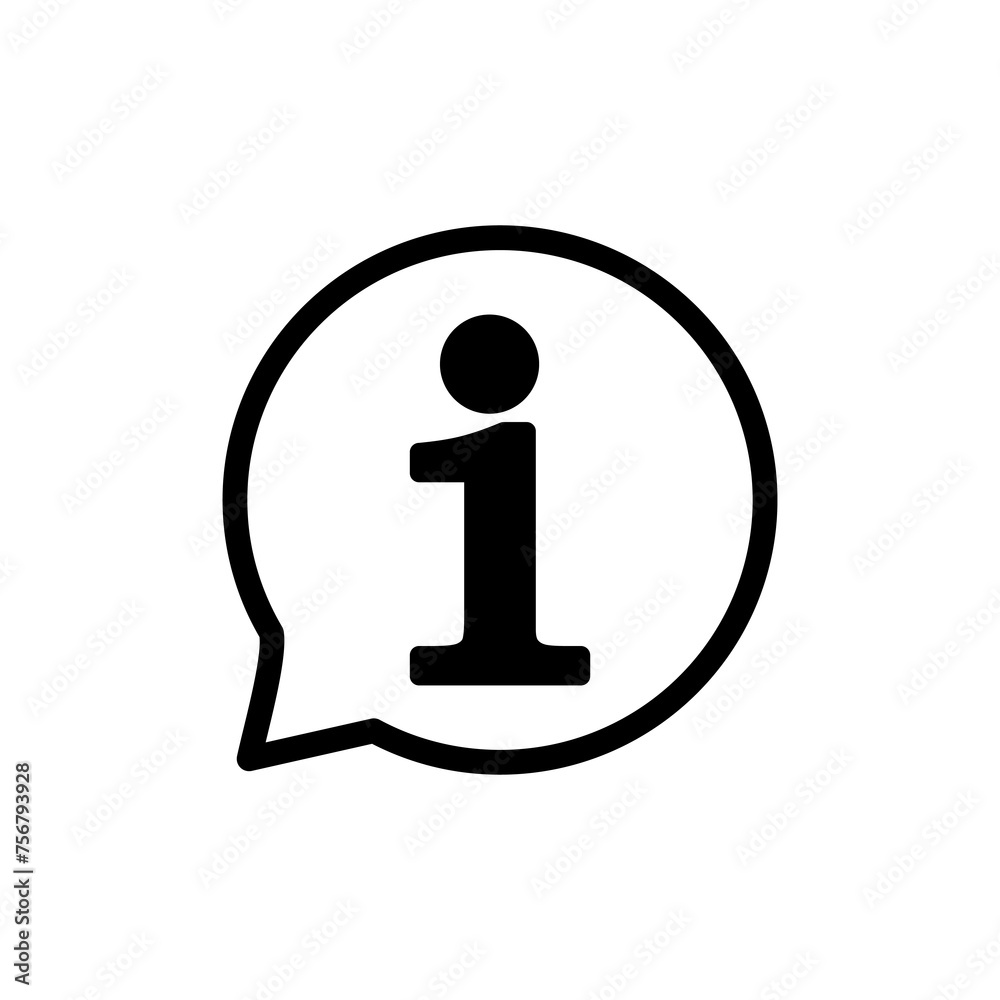 Information icon vector isolated on white background. Info sign. About us Information icon vector isolated on white background. Info sign. About us