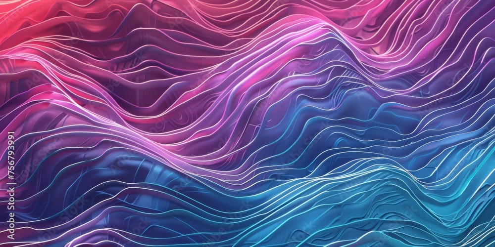 A colorful wave with purple, blue and pink colors - stock background. A colorful wave with purple, blue and pink colors - stock background.