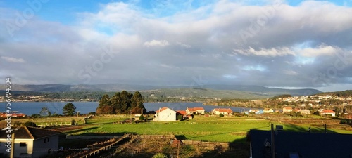 Schilderij op canvas Panorámica de Cee, Galicia