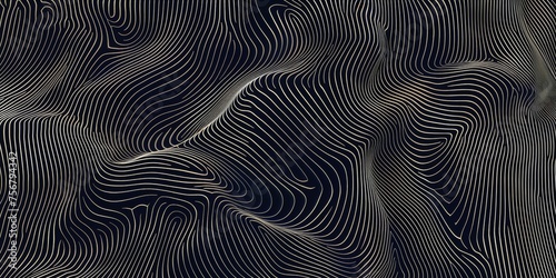 A black and white image of a wave pattern with a gold tint - stock background.