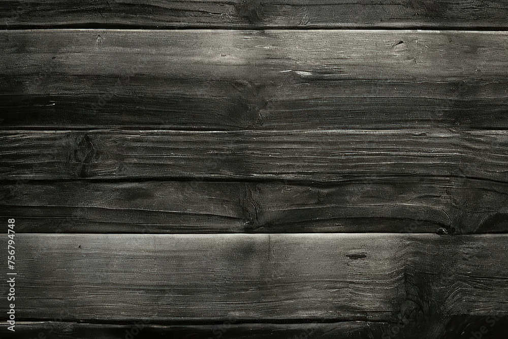 Naklejka premium black and white and dark used outdoor weathered old dirty wood wall wooden plank board texture background