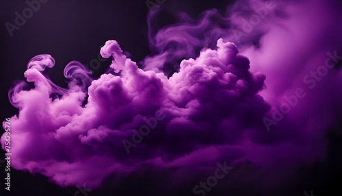 cloud of purple smoke