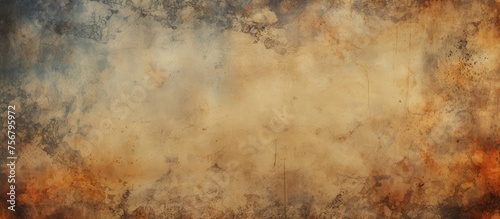 The painting depicts a brown wood fire with smoke rising, set against a natural landscape of grass and soil. Tints and shades create a mesmerizing pattern within the rectangle of the canvas