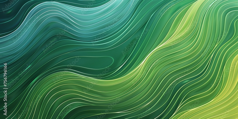 A green wave with white dots - stock background. A green wave with white dots - stock background.