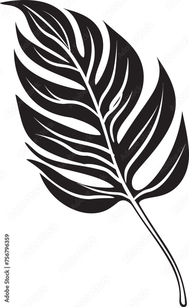 Lush Leafy Luxe: Exotic Onekine Plant Black Logo Icon Paradise Flora Essence: Onekine Tropical Leaves Vector Design Lush Leafy Luxe: Exotic Onekine Plant Black Logo Icon Paradise Flora Essence: Onekine Tropical Leaves Vector Design