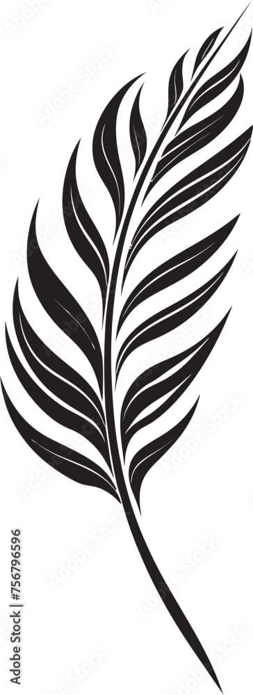 Paradise Flora Essence: Onekine Tropical Leaves Vector Design Tropical Tranquility: Onekine Exotic Plant Leaves Black Icon Paradise Flora Essence: Onekine Tropical Leaves Vector Design Tropical Tranquility: Onekine Exotic Plant Leaves Black Icon