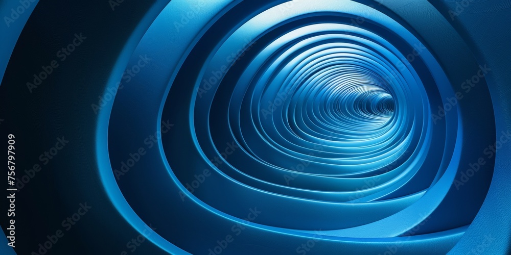 A blue spiral with a star in the middle - stock background. A blue spiral with a star in the middle - stock background.