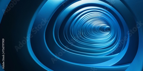 A blue spiral with a star in the middle - stock background.