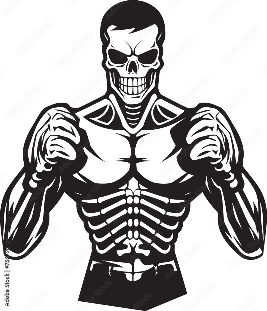 Deathly Puncher: Skeleton Boxing Black Logo Design Phantom Fighter: Skeleton Boxer Vector Black Icon Deathly Puncher: Skeleton Boxing Black Logo Design Phantom Fighter: Skeleton Boxer Vector Black Icon
