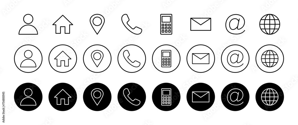 Contact us icon vector isolated on white background. business card contact information icon. web icon vector. Contact us icon vector isolated on white background. business card contact information icon. web icon vector.