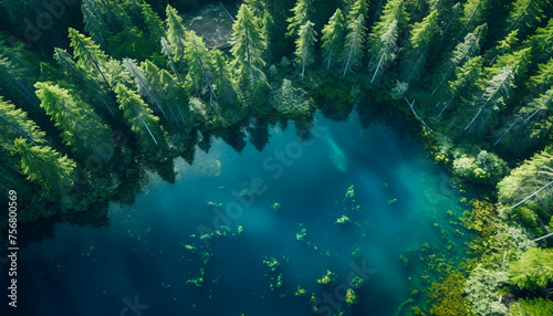ecological river plants forest mountains top view quadcopter ecological earth day hour ecosystem water oxygen