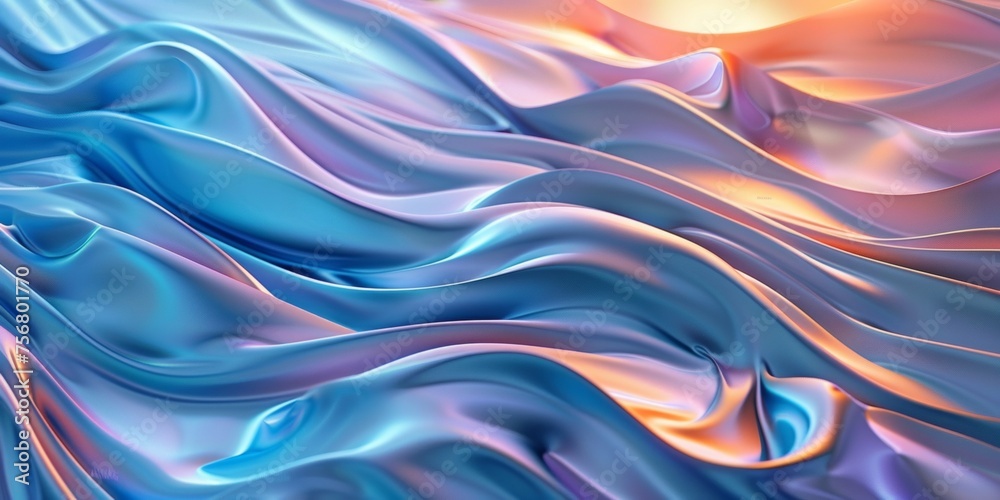 A blue and orange wave pattern with a blue and orange background - stock background. A blue and orange wave pattern with a blue and orange background - stock background.