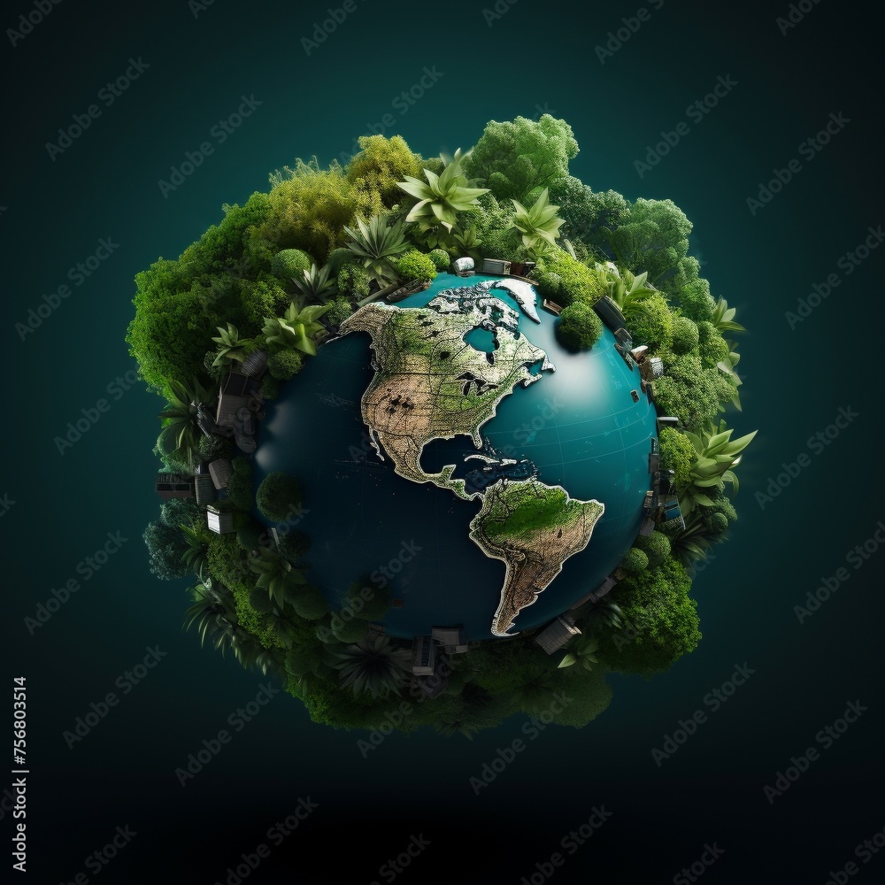 A digital globe highlighting carbon credit markets and green investment opportunities across the world A digital globe highlighting carbon credit markets and green investment opportunities across the world