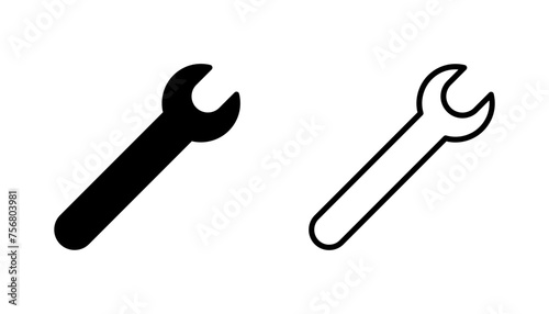 Wrench icon set. repair icon vector. tools icon vector