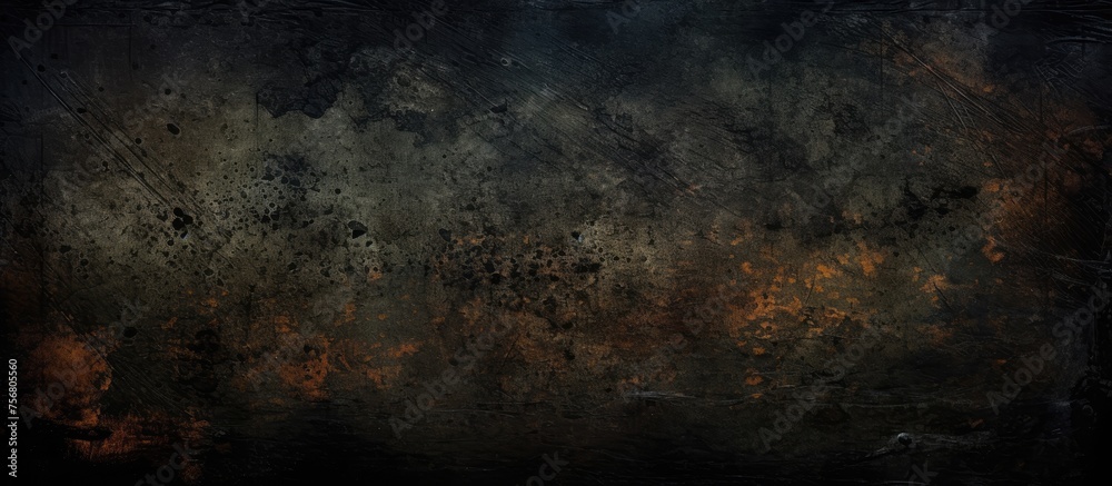 A dark landscape painted with brown wood patterns, creating an artistic visual arts effect. The font of darkness is highlighted with spots, enhancing the artistry of the piece A dark landscape painted with brown wood patterns, creating an artistic visual arts effect. The font of darkness is highlighted with spots, enhancing the artistry of the piece