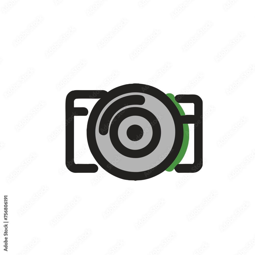 beautiful simple colorful camera slr logo beautiful simple colorful camera slr logo